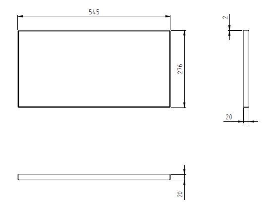 Fettauffangwanne #103 - 545 x 276mm (u.A. für Enders Monroe pro 3)