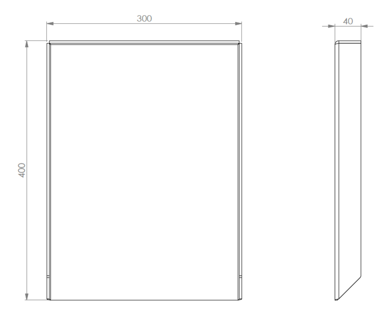 Plancha / Grillwanne #42 - Edelstahl V2A - 40 x 30cm