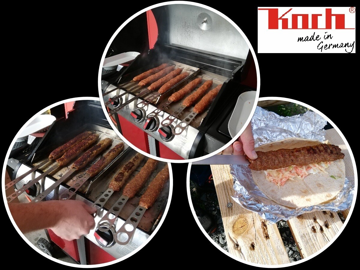 Edelstahl V2A Grillspieß #89 - XXL 64,5cm